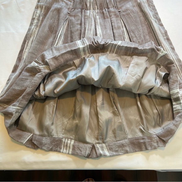 Gunex For Brunello Cucinelli Pleated Bubble Hem Skirt Size 10 EUC ITALY - Picture 8 of 13